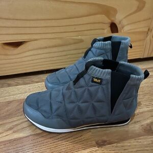 Teva Quilted Charcoal Ankle Booties